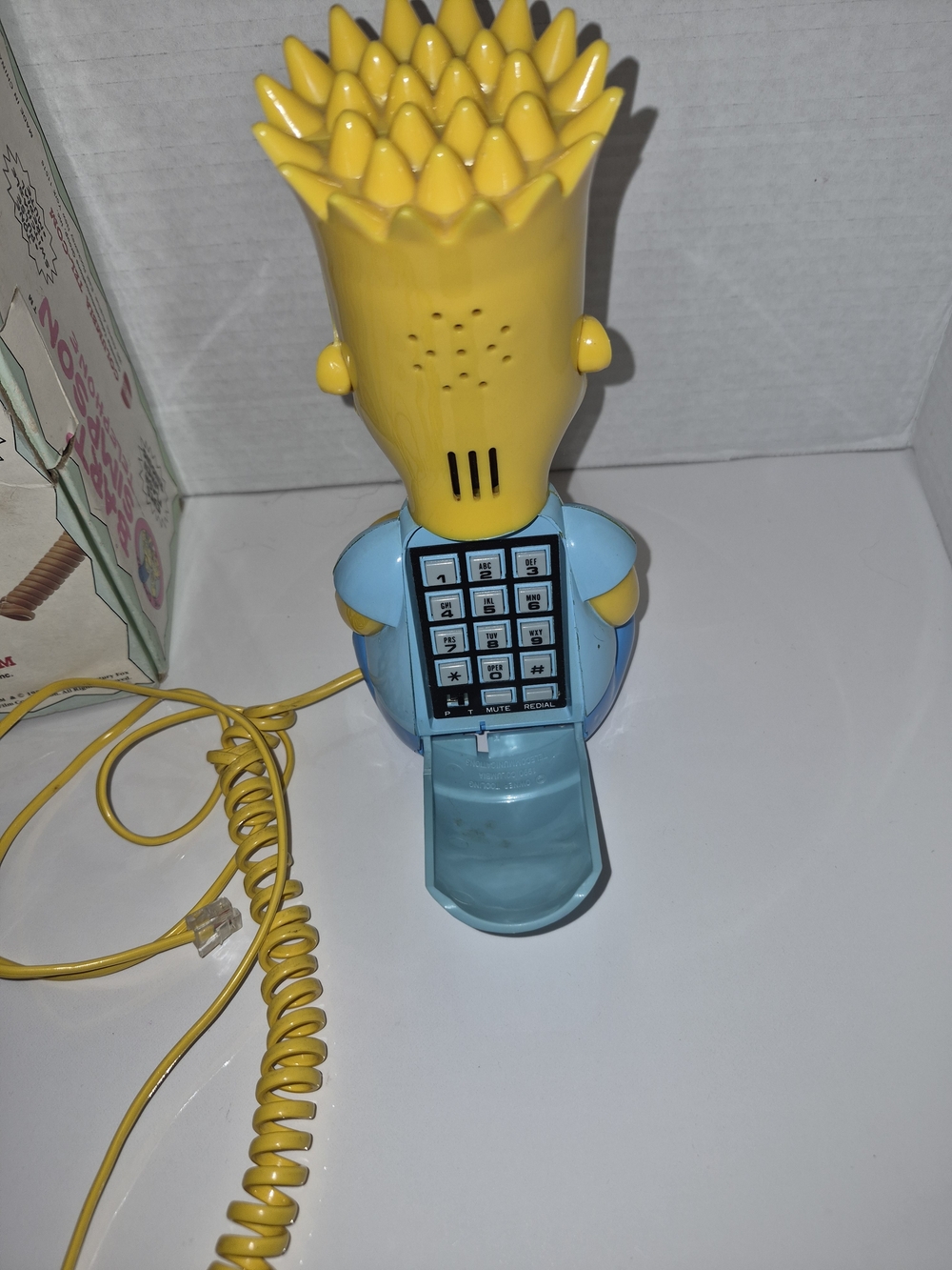 Vintage The Simpsons Bart Simpson Character Phone Columbia Communications - Picture 5 of 7